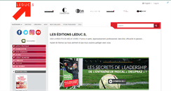 Desktop Screenshot of editionsleduc.com